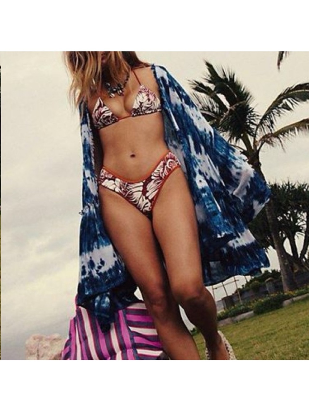 FREE PEOPLE free-est Frankie Printed Bikini Bottoms - Picture 5 of 9